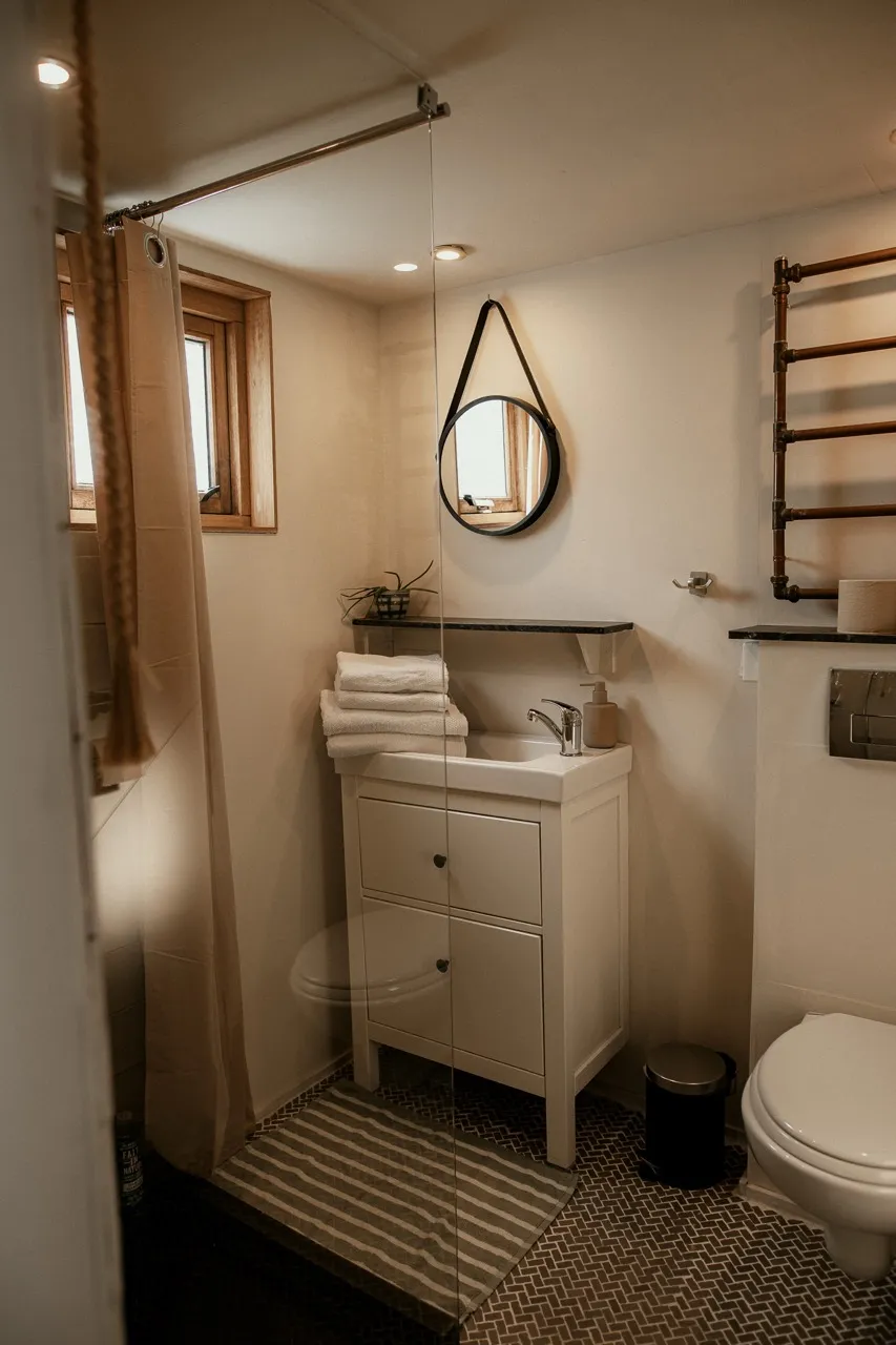 Badkamer met natuurlijk licht